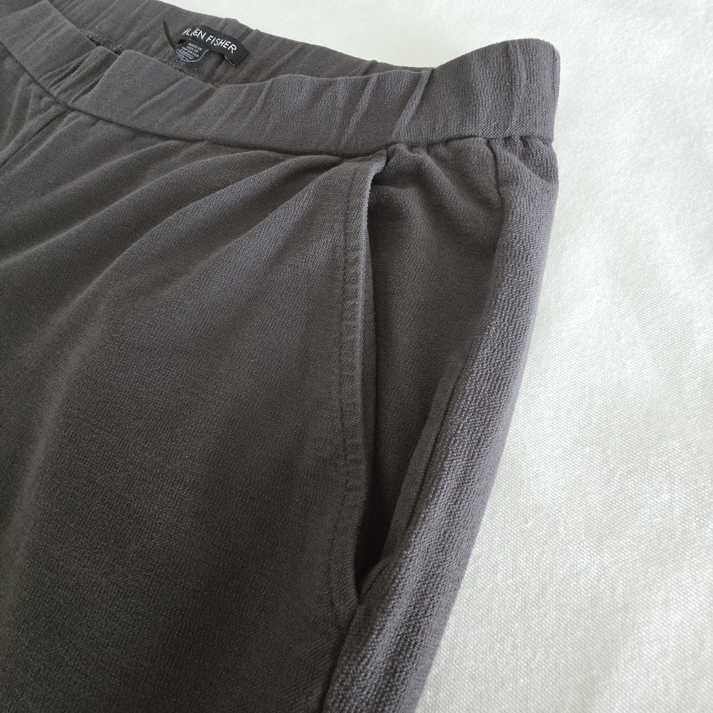 Eileen Fisher Viscose Blend Cigarette Straight Wide Leg Gray Minimalist Pants M - Picture 8 of 14